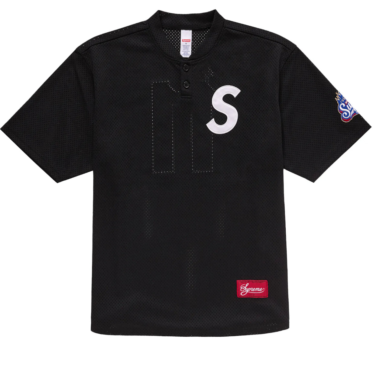 •SUPREME LOGO BASEBALL HENLEY